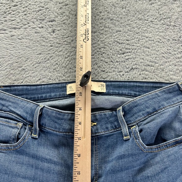 Hollister Jeans Women's 9 Blue Denim Cotton Bootcut Mid Rise Faded Workwear - Picture 3 of 11